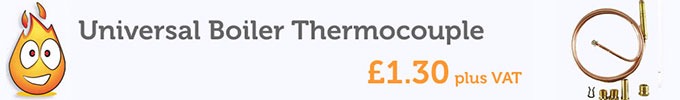 Universal Boiler Thermocouple - £1.30 plus VAT