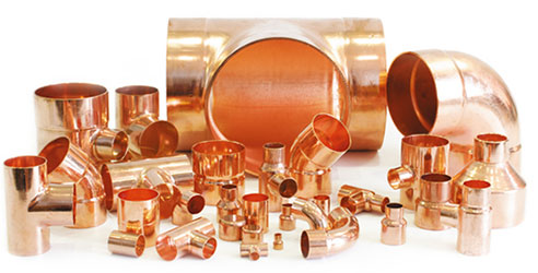 Copper plumbing fittings and spares